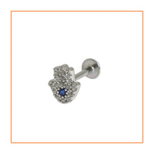 Load image into Gallery viewer, Hamsa Hand Labret