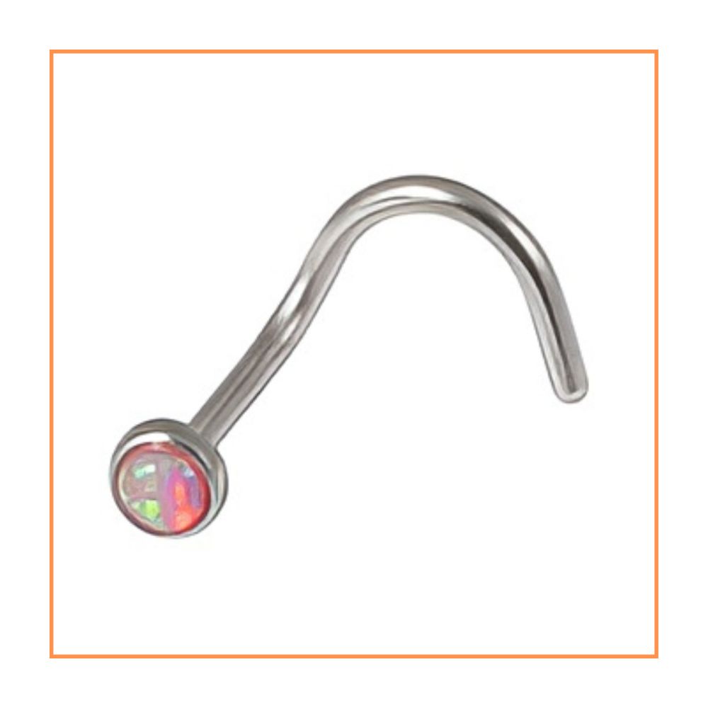Opal Nostril Stud – Lighthouse Tattoo Piercing Studio