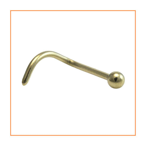 Gold Titanium Nostril Stud