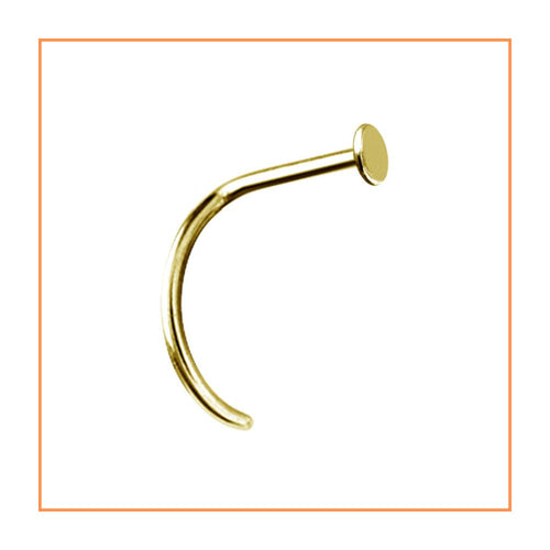 Golden Steel Nostril Studs