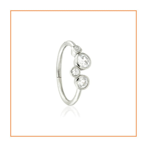Jewelled Bubbles Conch Ring