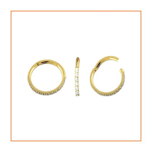 Multi Jewelled Hinged Ring