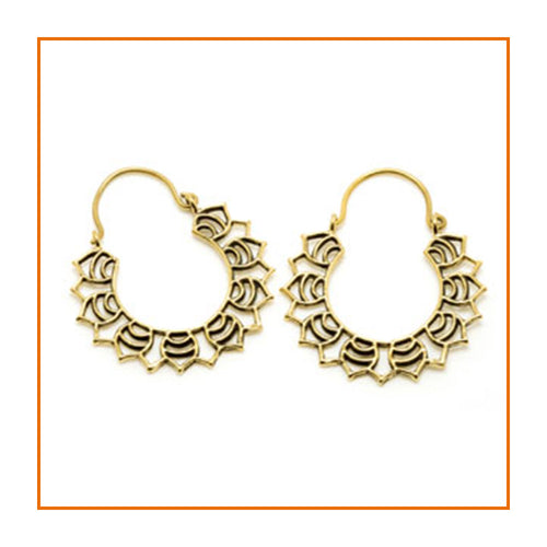 Small Brass Hoops